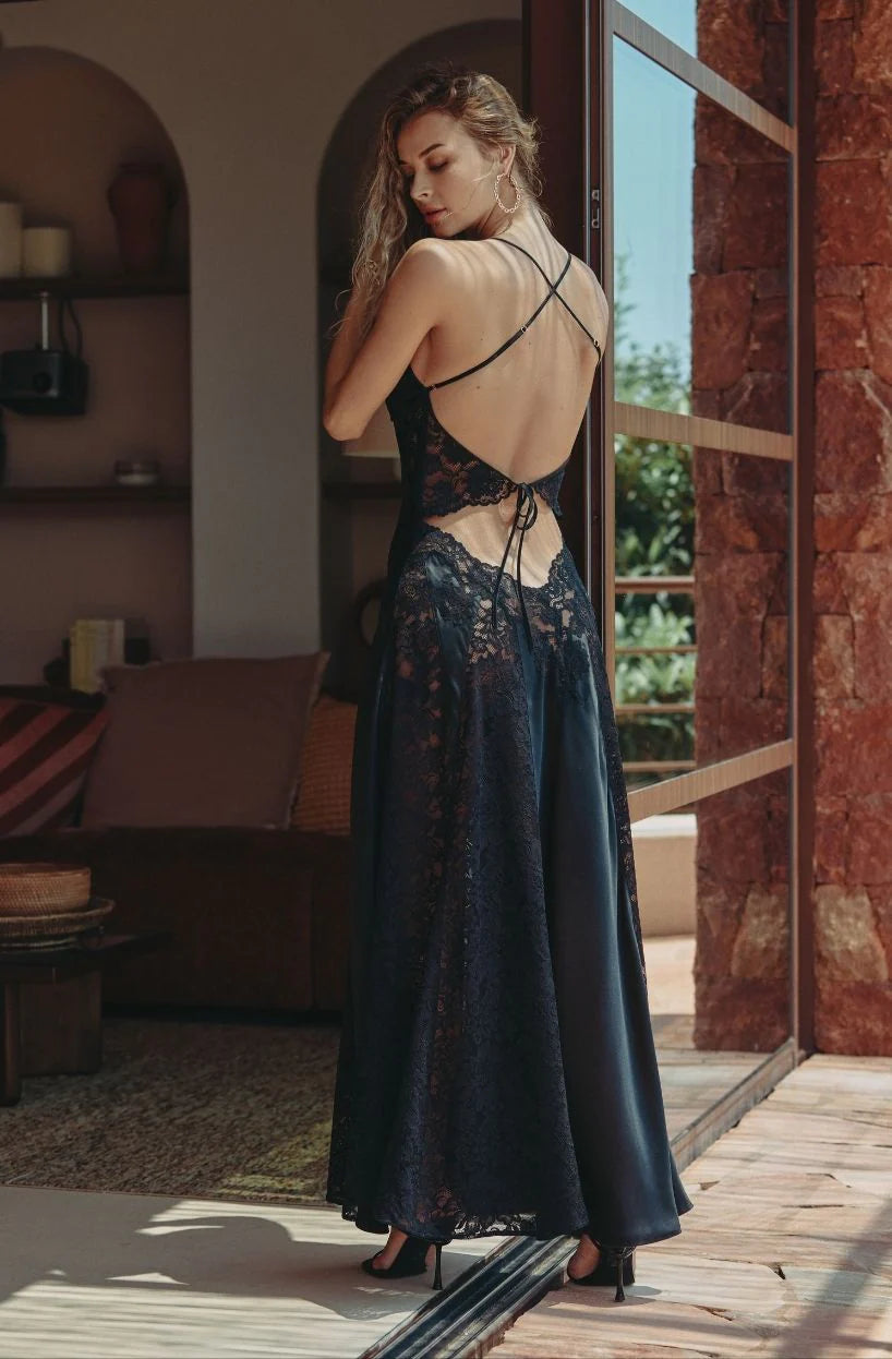 Marjolaine Silk Gown
