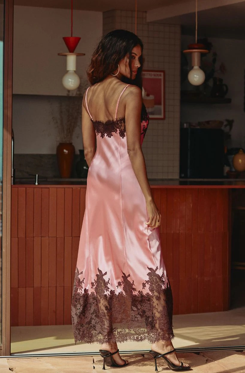 Marjolaine Long Silk Gown