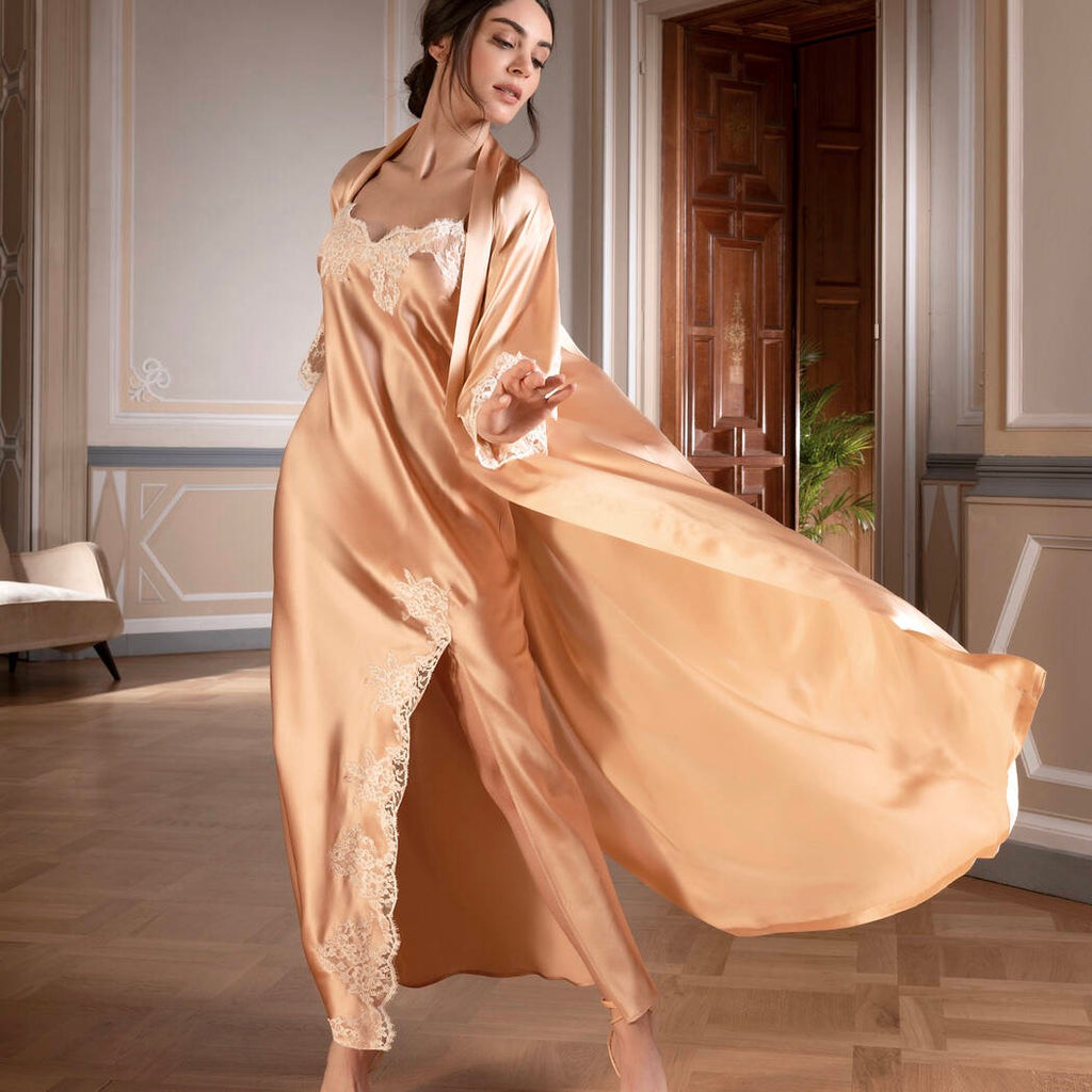 Silk Long Nightgown