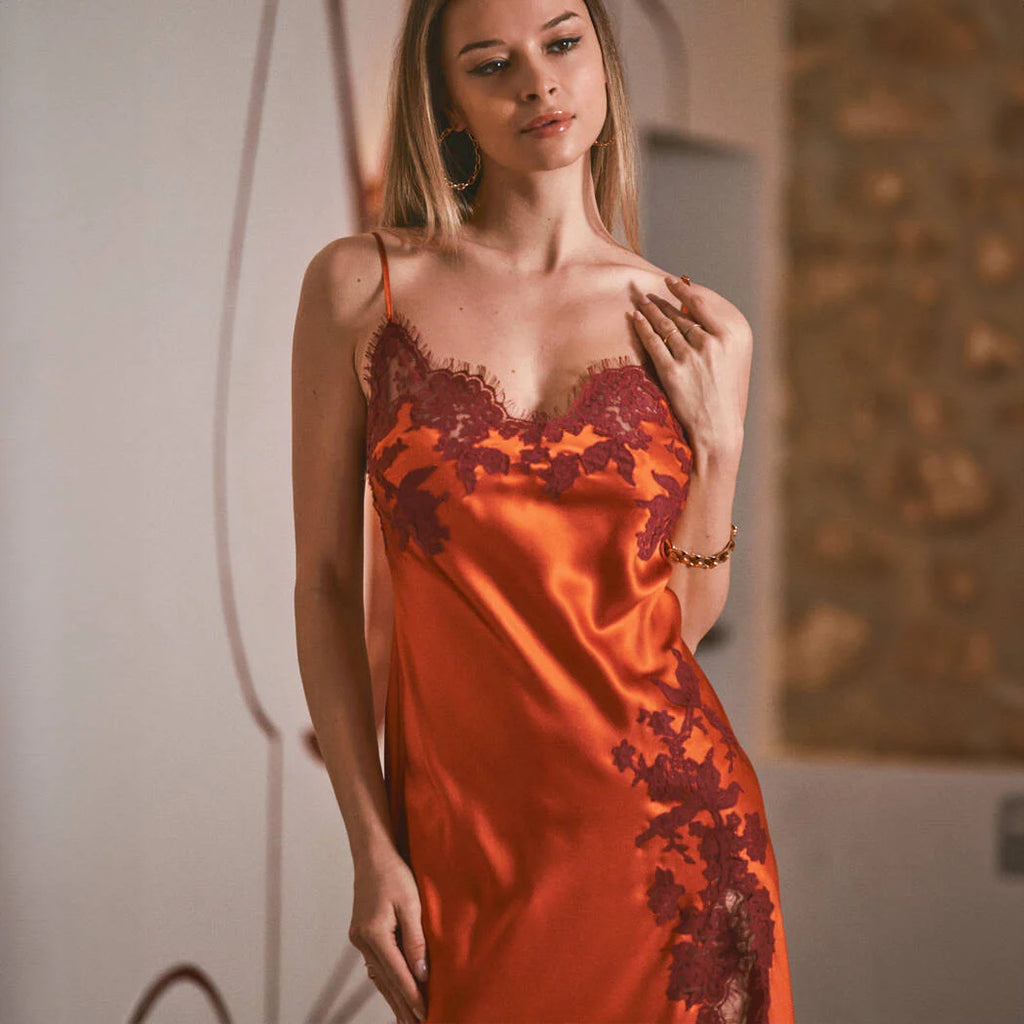 Marjolaine Silk Gown